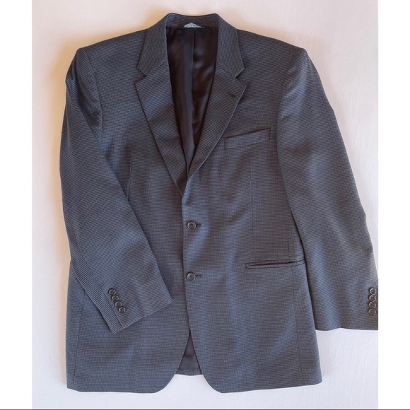 Jos A Bank Signature Collection Houndstooth Wool Blazer Sport Coat 42R - Picture 2 of 15